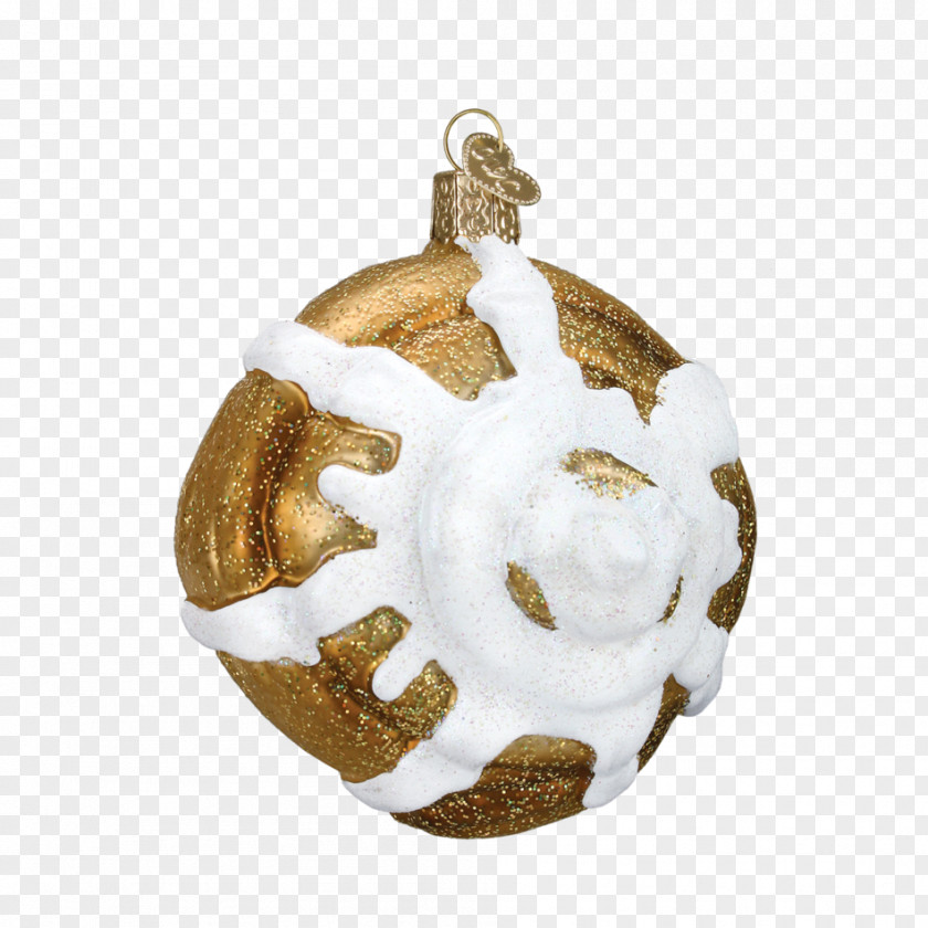 Cinnamon Roll Breakfast Christmas Ornament Frosting & Icing PNG