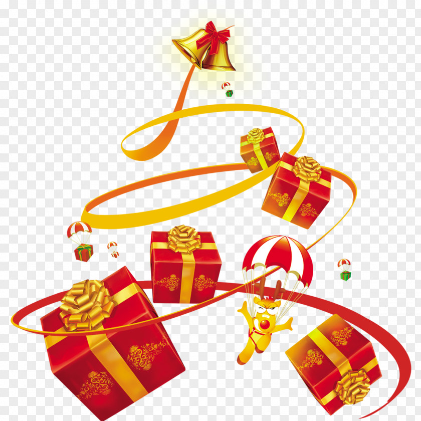 Flying Gift Snegurochka Ded Moroz Santa Claus Christmas PNG