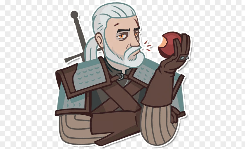 The Witcher Geralt Of Rivia 3: Wild Hunt Sticker Telegram PNG