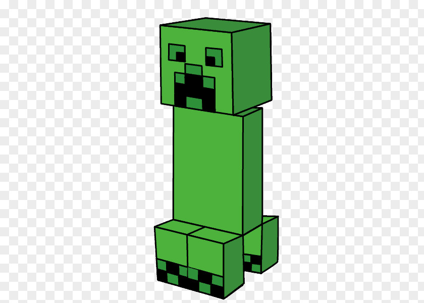 Creeper Minecraft Drawing Tutorial PNG