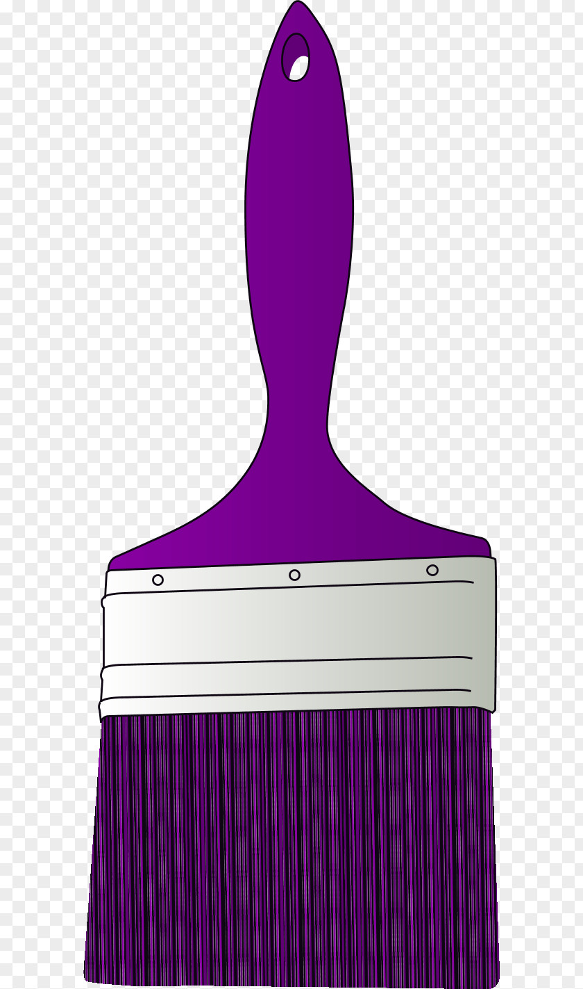 Painted Purple Bird Paintbrush Clip Art PNG