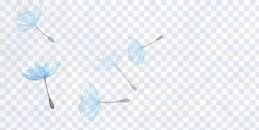 Blue Dandelion Background Image Paper Pattern PNG