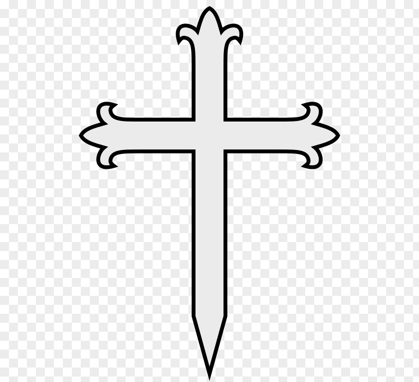 Christian Cross Fleury Forked Clip Art PNG