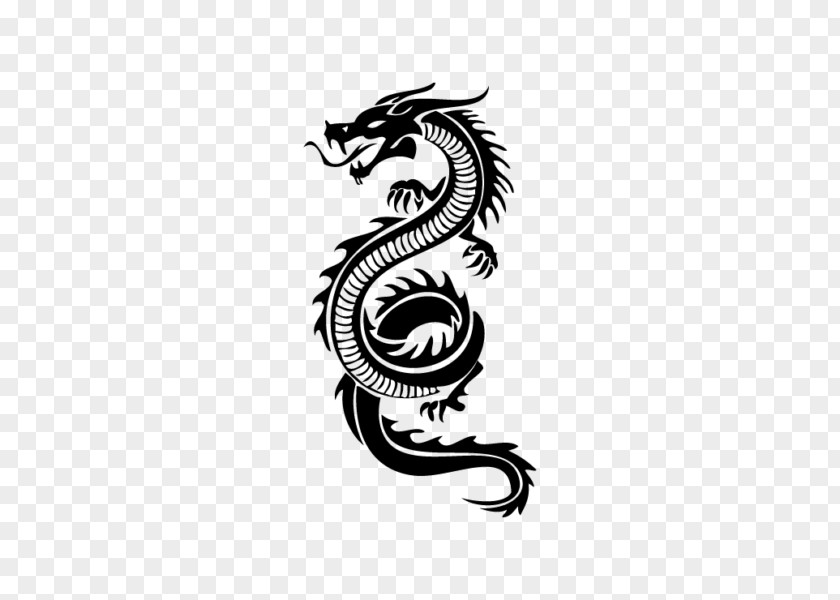 Dragon Drawing Japanese Vector Graphics Tattoo Illustration Shutterstock PNG