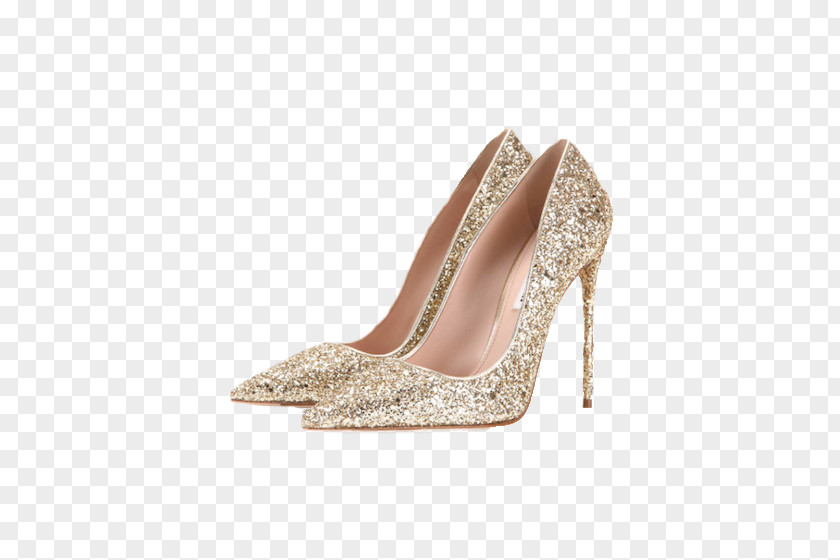 Gold High Heels High-heeled Footwear Court Shoe Jewellery PNG