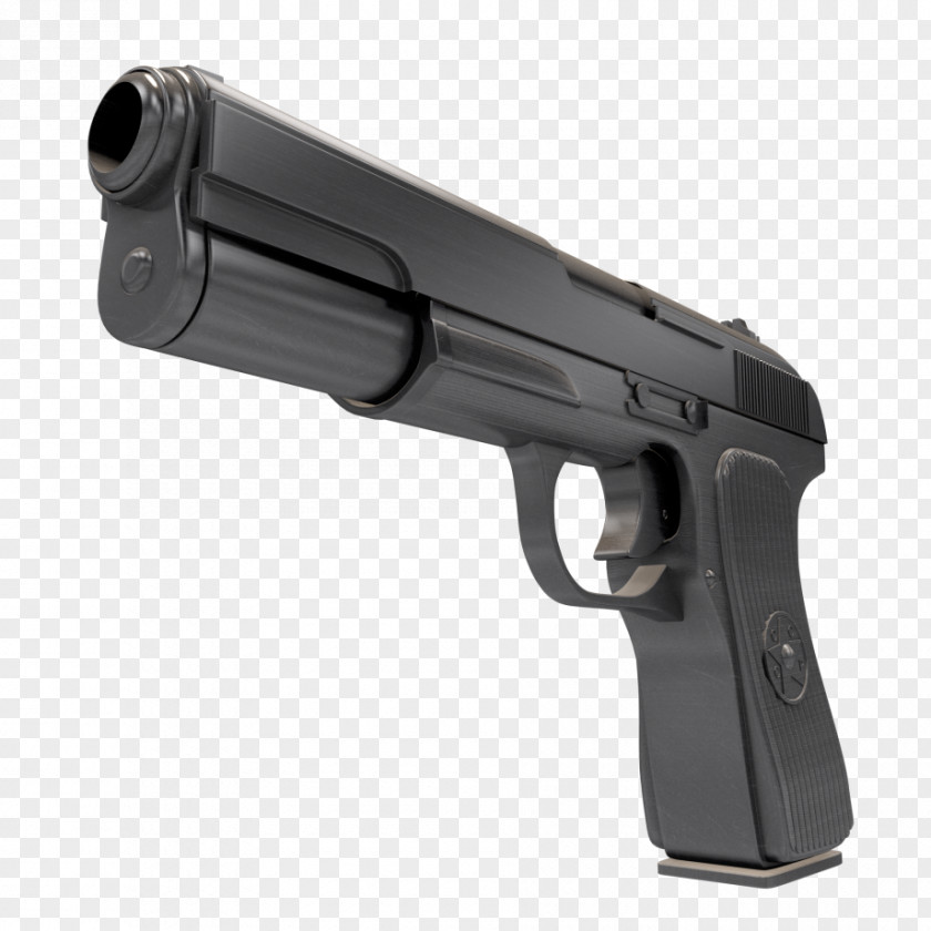 Handgun Firearm Weapon Pistol 3D Computer Graphics FBX PNG