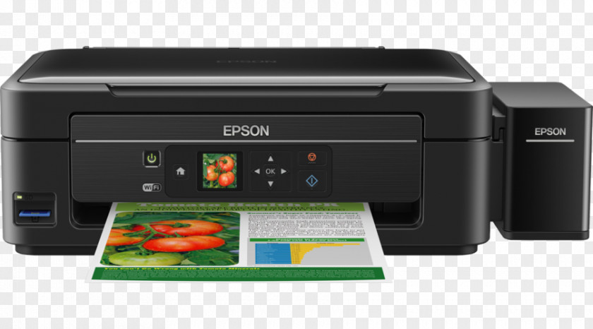 Printer Multi-function Epson Hewlett-Packard Inkjet Printing PNG