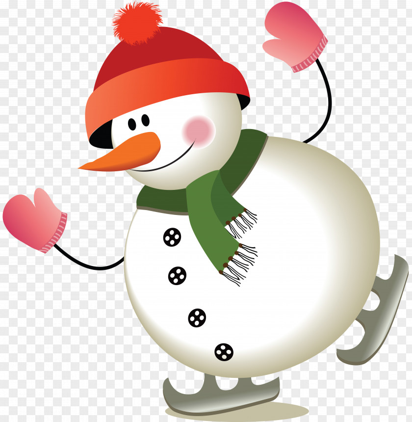 Snowman Santa Claus Christmas Clip Art PNG