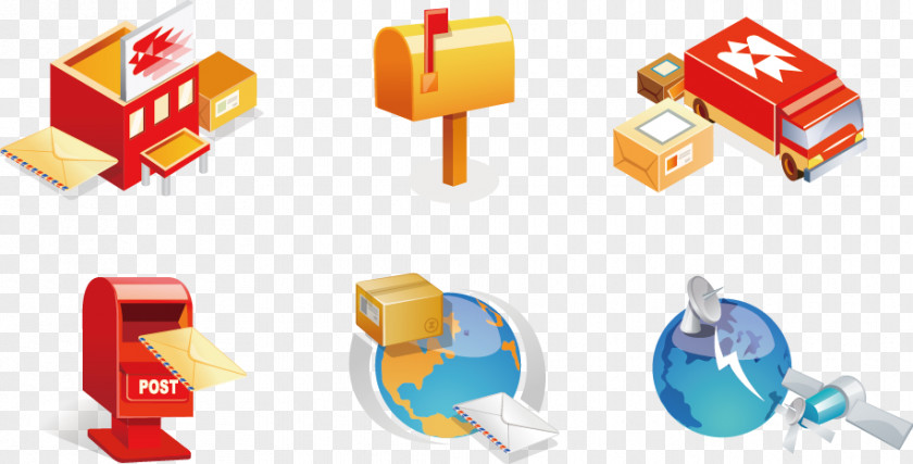 3d Vector Material Mail Post Office Box Icon PNG