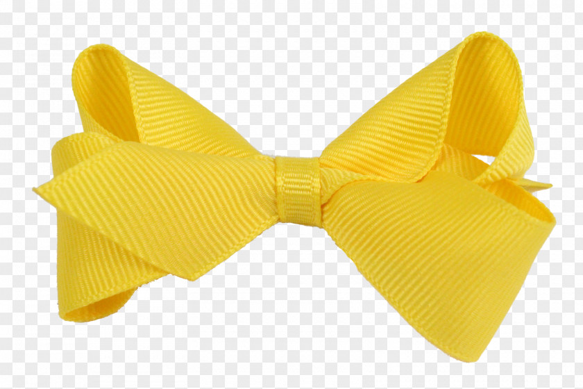 Bow Barrette Capelli Yellow Necktie Knot PNG