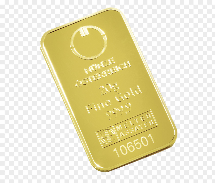 Gold Bar Austrian Mint London Bullion Market PNG