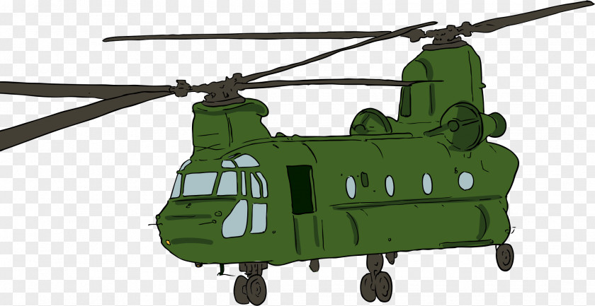 Military Boeing CH-47 Chinook Helicopter Clip Art PNG