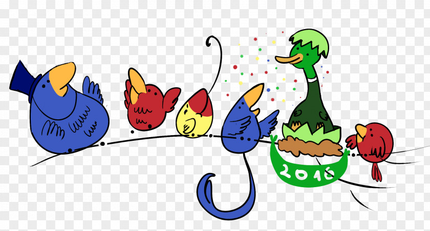 New Year's Day Google Logo Doodle Clip Art PNG