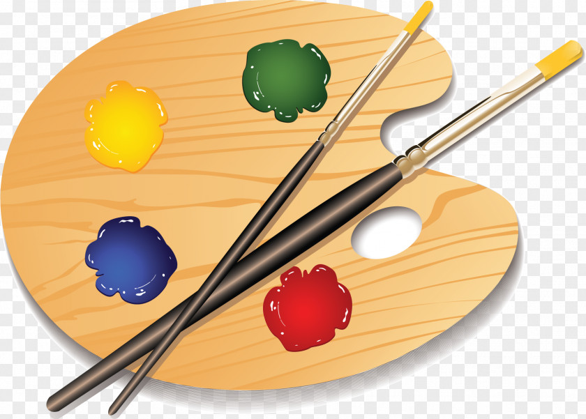 Painting Palette Clip Art Paint Brushes PNG