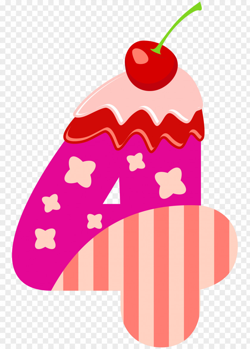 Sweet Number Four Clipart Image Sweetness Dessert Royalty-free Clip Art PNG