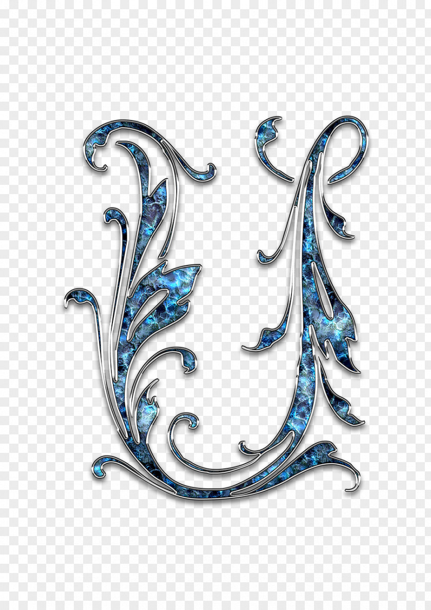 Initials Letter Alphabet U Font PNG