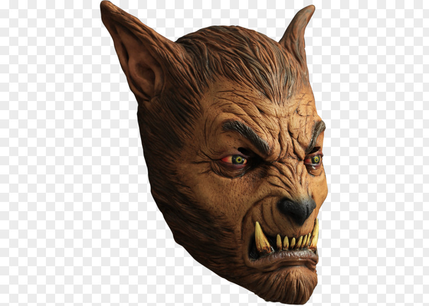 Mask Gray Wolf The Werewolf Latex Halloween Costume PNG