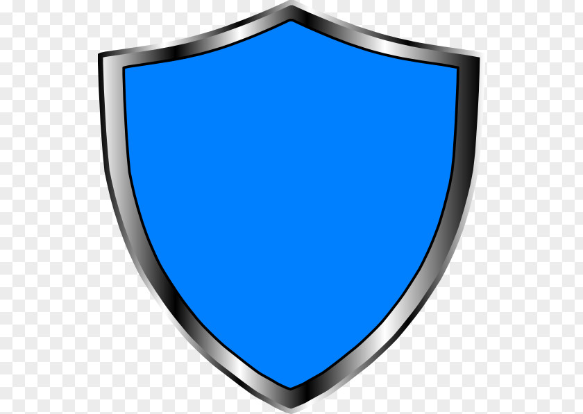 Medieval Shield Blue Clip Art PNG
