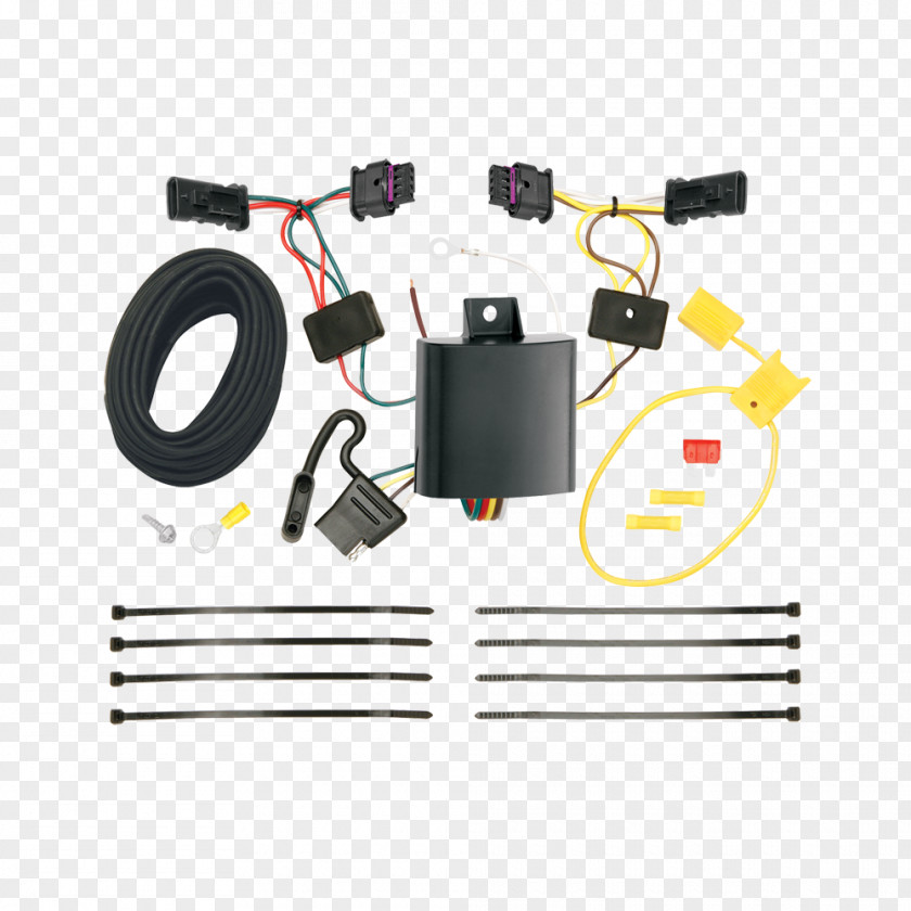 Tow Electrical Connector Cable Harness Towing Trailer Hitch PNG