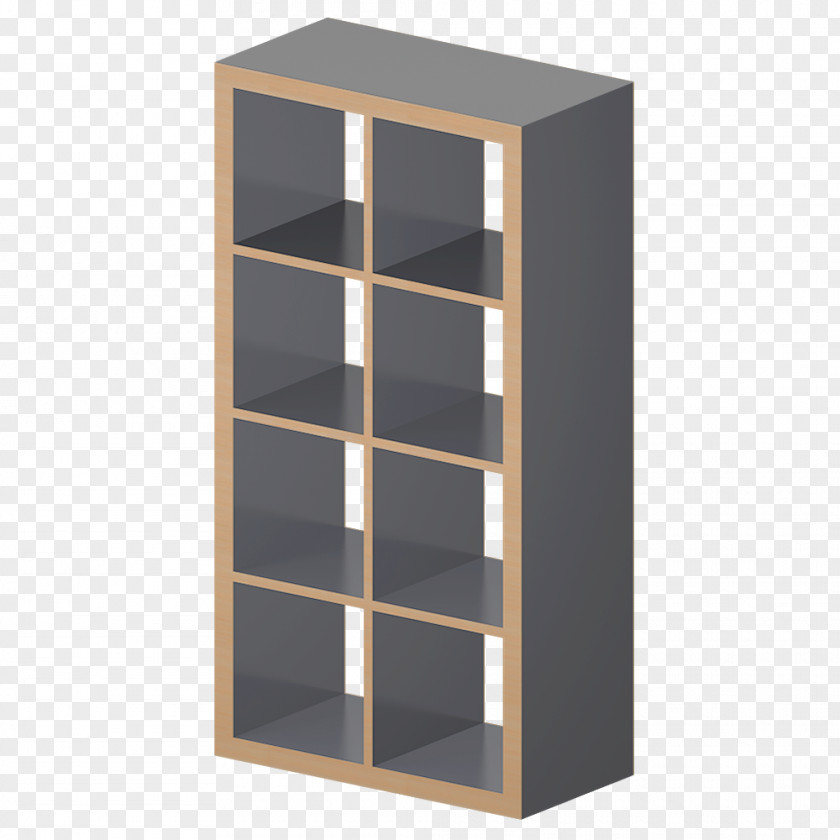 Wood Shelf Kallax Bookcase Armoires & Wardrobes PNG