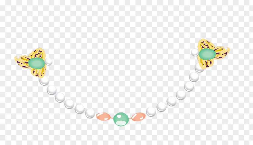 Necklace Yellow Pattern PNG