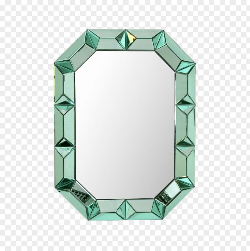 Mirror Image Green Color Wall PNG