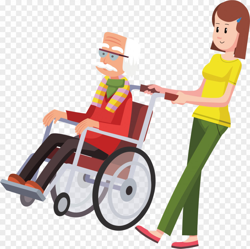 People In Wheelchairs Cartoon Illustration Image Wheelchair PNG