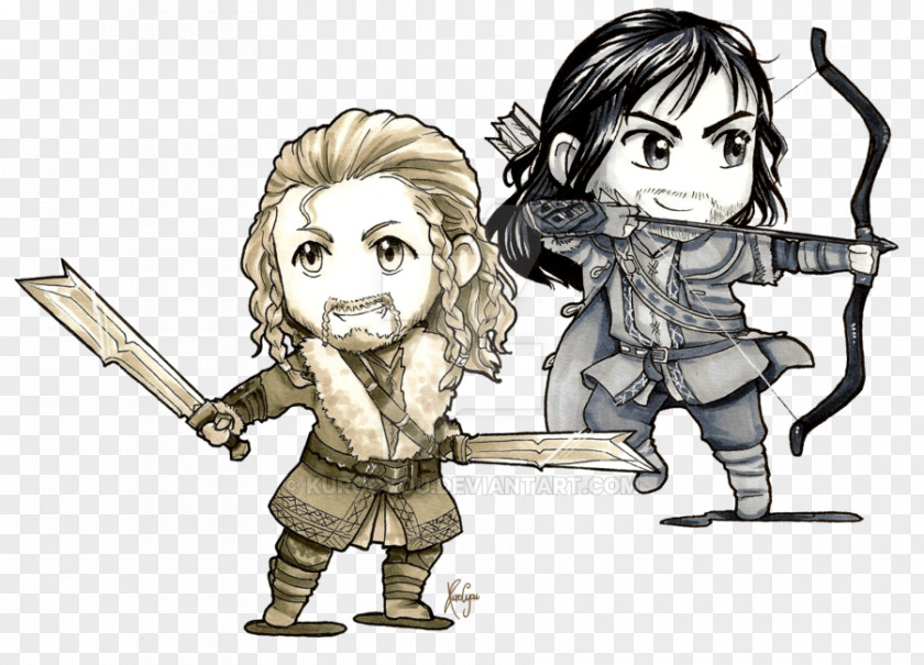 The Hobbit Thorin Oakenshield Kili Fili Bilbo Baggins Thranduil PNG