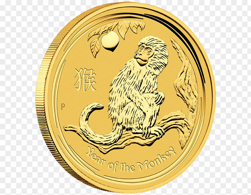 Year Of The Monkey Perth Mint Bullion Coin Lunar Series PNG