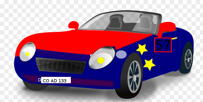 Color Sports Car Clip Art PNG