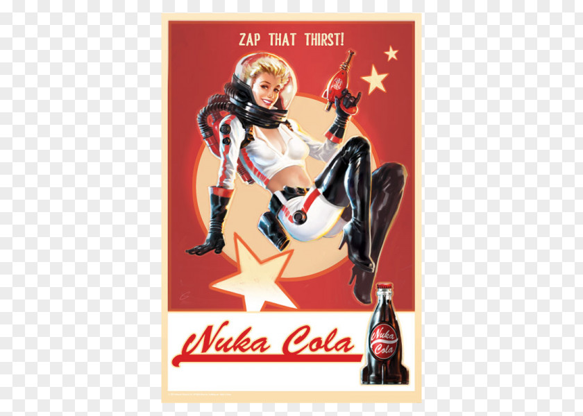 Dishonored Figure Fallout 4: Nuka-World Poster Cola Printing PNG