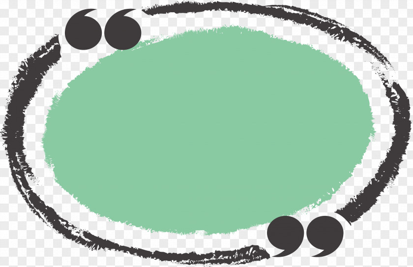 Green Oval Title Box Circle Chalk Ellipse PNG