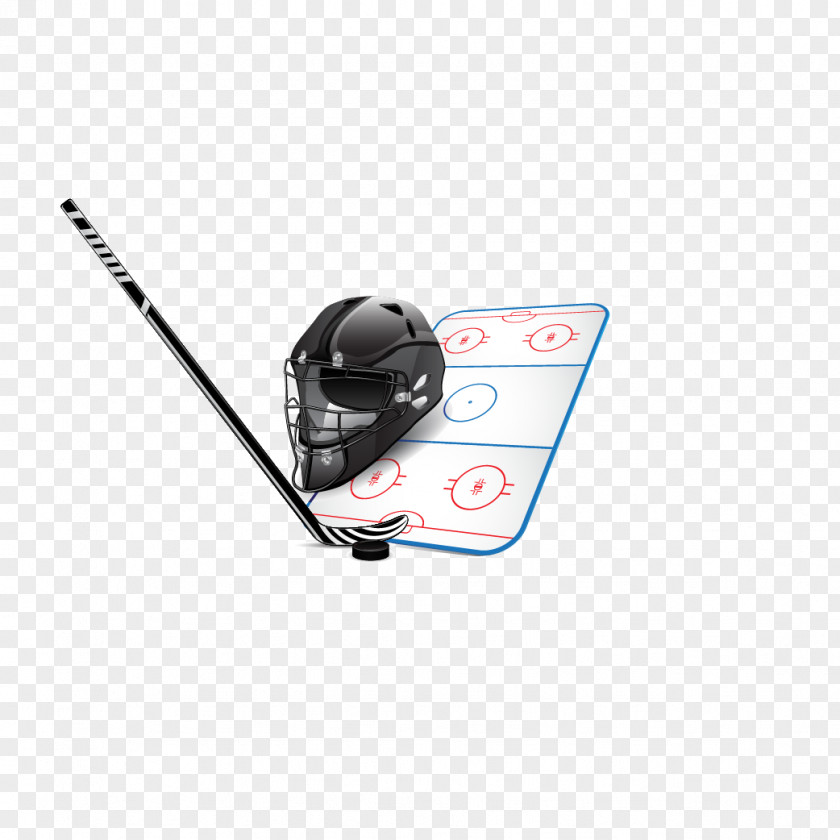 Hockey Ice Stick Puck Field PNG