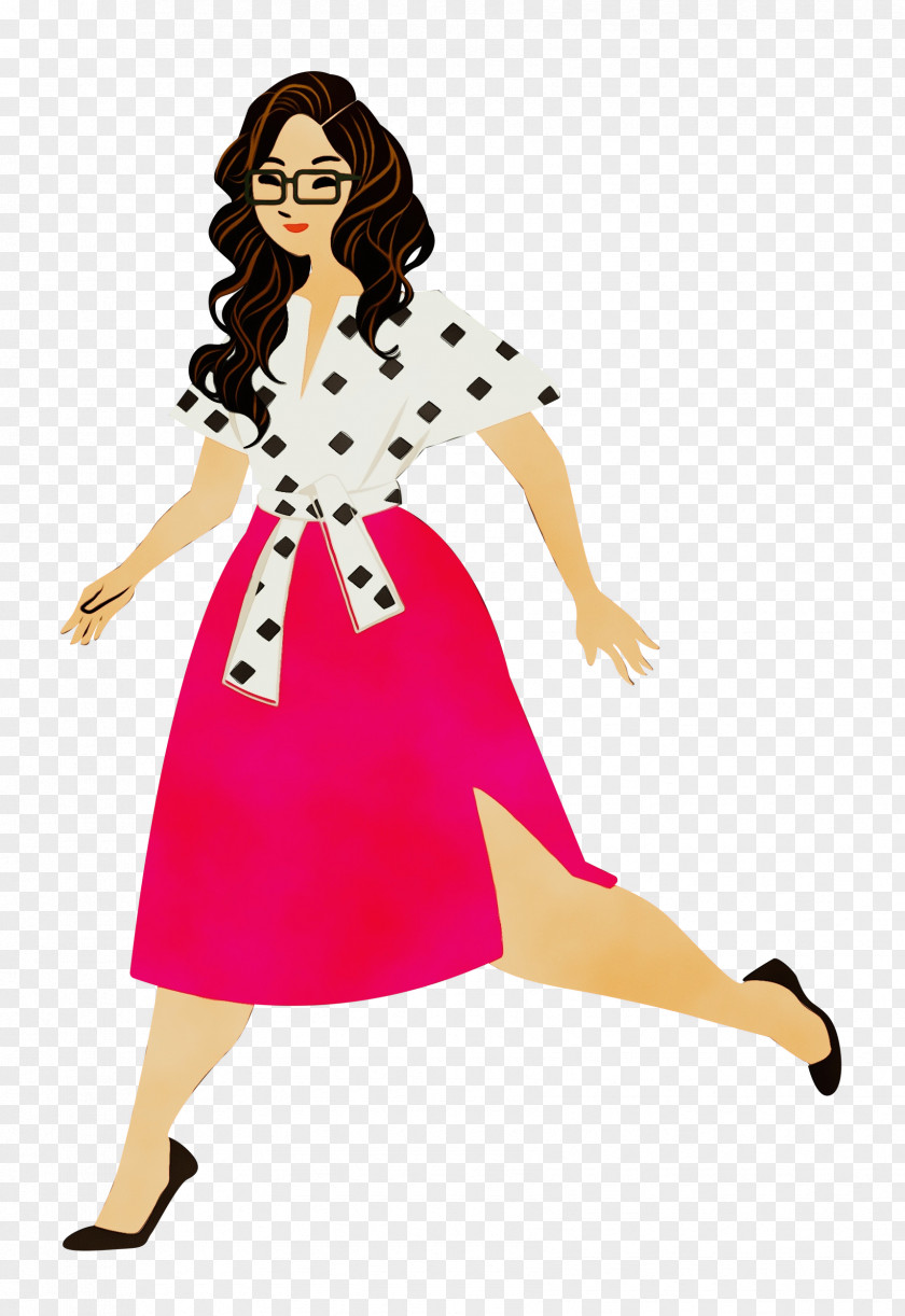 Costume Joint Cartoon Pin-up Girl Pattern PNG