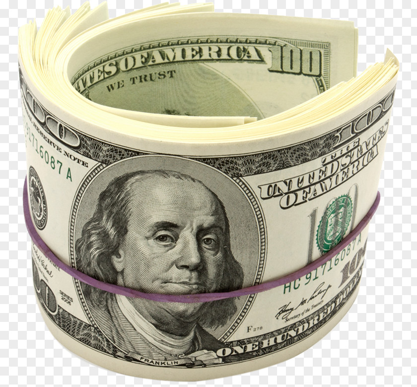Dollar Roll Benjamin Franklin United States One Hundred-dollar Bill Stock Photography PNG