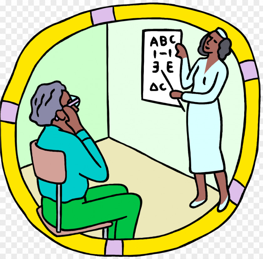 Eye Strain Optometrist Examination Clip Art PNG