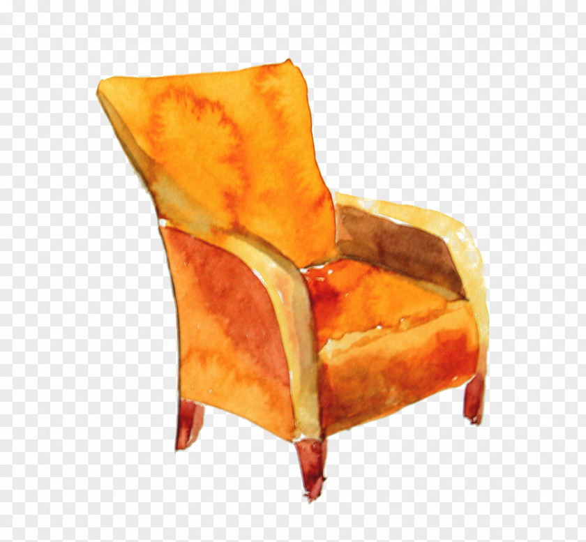 Hand-painted Seat Chair Drawing PNG