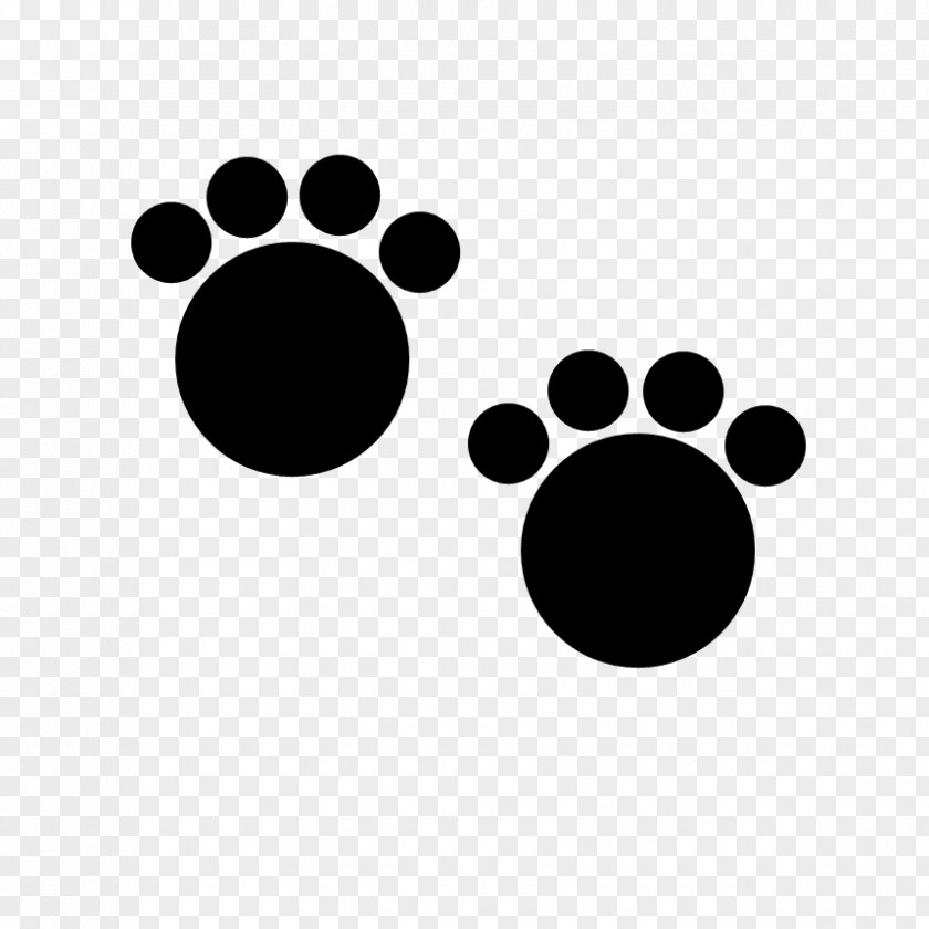 Black Paw Prints Dog Cat Printing Clip Art PNG
