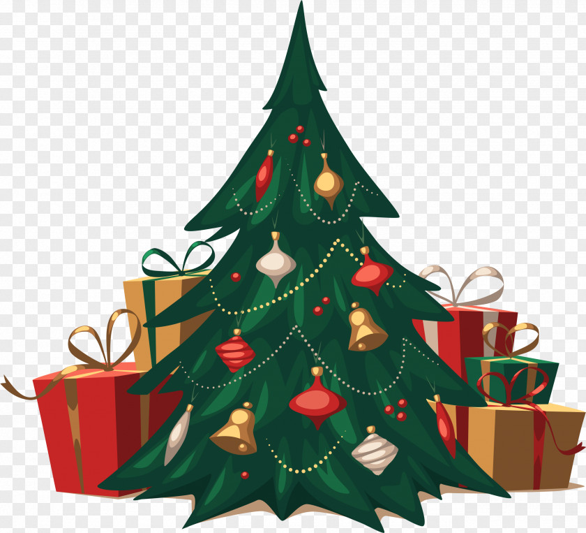 Christmas Vector Clipart Tree PNG