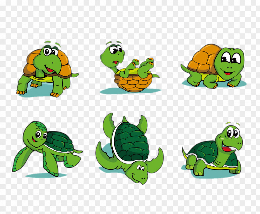 Little Green Turtle Clip Art PNG