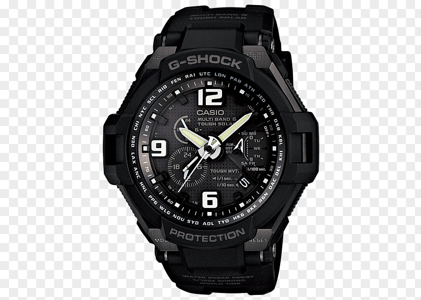 Watch G-Shock Stopwatch Casio Pro Trek PNG