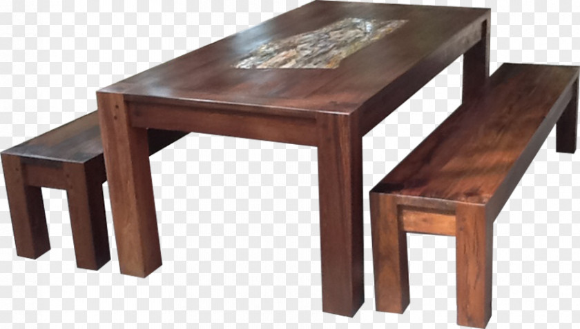Wood Table Furniture Petrified Inlay PNG
