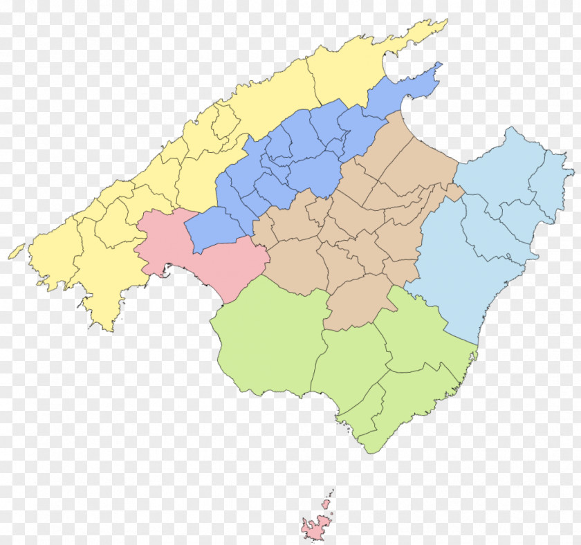 Map Comarcas Of Spain Comarca Mallorca Palma Manacor PNG