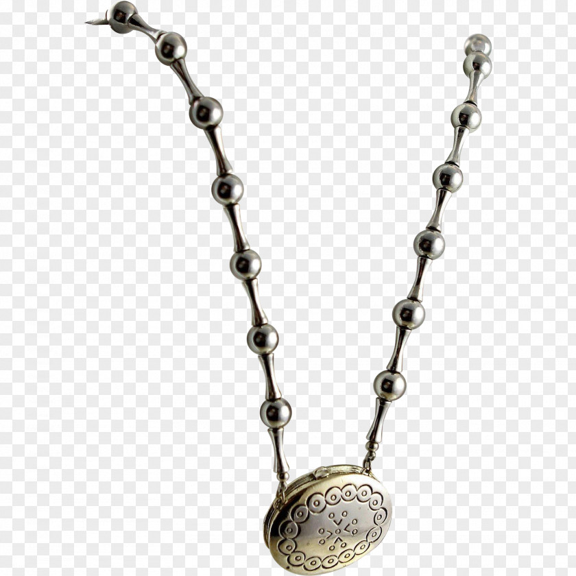 Necklace Locket Silver Body Jewellery PNG