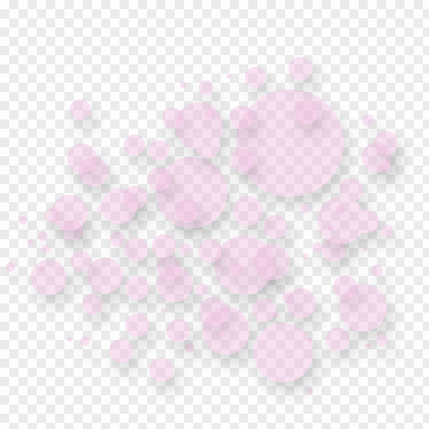 Pretty Pink Circle Creative Petal PNG
