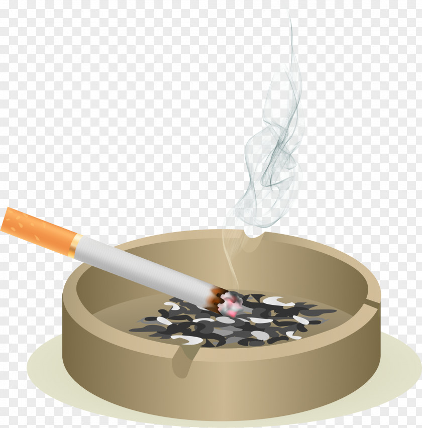 Realistic Cigarette Ashtray Euclidean Vector Icon PNG