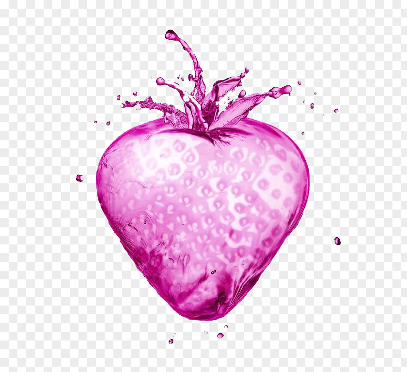 Strawberry Splash Juice Water Stock Photography Wallpaper PNG