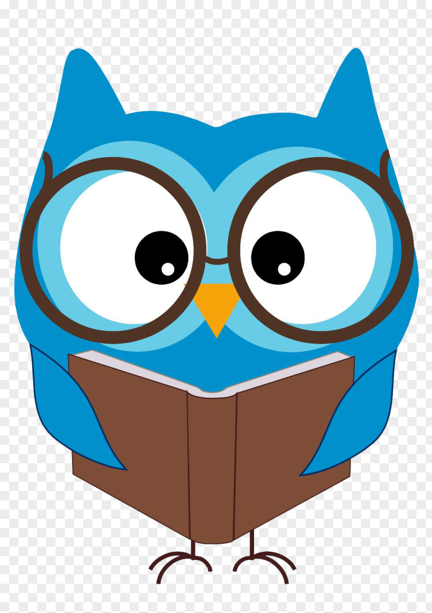 Owl Clip Art Book Reading PNG