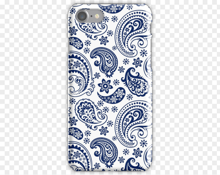 Paisley Design Blue And White Pottery Kerchief Pattern PNG