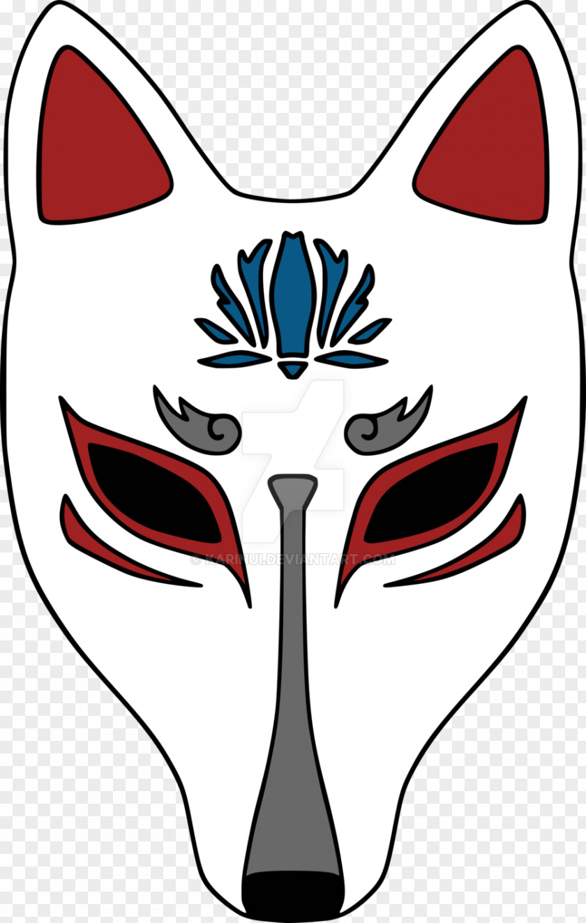 Anonymous Mask Kitsune Drawing Logo PNG